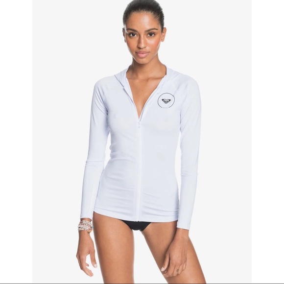 Roxy Essentials Hoodie Lycra Rashguard - Picture 3 of 6